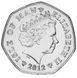 Isle of Man 50 pence 2012 UNC Milner Tower