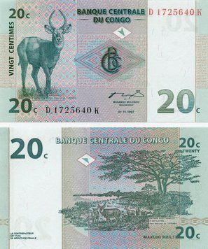 Democratic Republic of Congo 20 Sep 1997 UNC (P83)