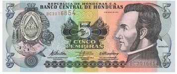 Honduras 5 lempier 2010 UNC (P91c)