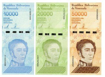 Набор банкнот Венесуэла набор из 3 банкнот 2019 UNC 10000, 20000, 50000 боливар Б13097 фото