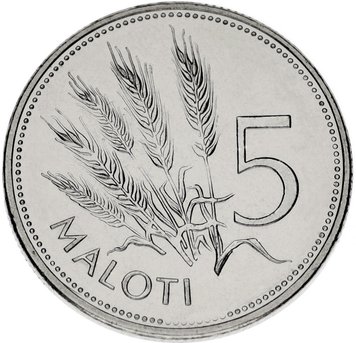 Lesotho 5 Maloti 1998-2016 UNC