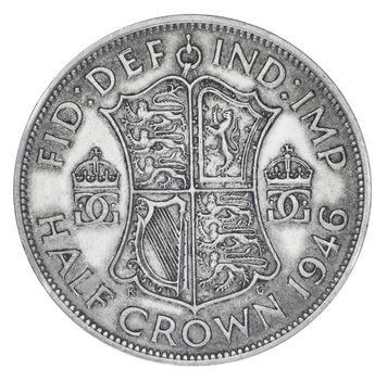 Монета Великобританія 1/2 крони 1946 Срібло F-VF Half Crown (Ag 500, 14,14 г) М19862 фото