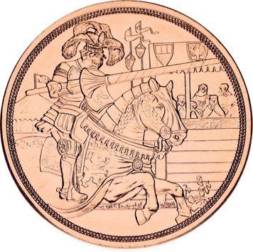 Монета Австрія 10 євро 2019 Лицарство Лицар на коні UNC М12126 фото