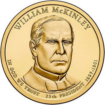 Монета США 1 долар 2013 P &laquo;25-й Президент Вільям Маккінлі&raquo; UNC (KM#547) М01379 фото