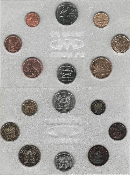 ПАР набір з 8 монет 1992 UNC М00125 фото