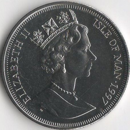 Coin Isle of Man 1 krone 1997 "Prophet Muhammad" UNC (KM # 803)