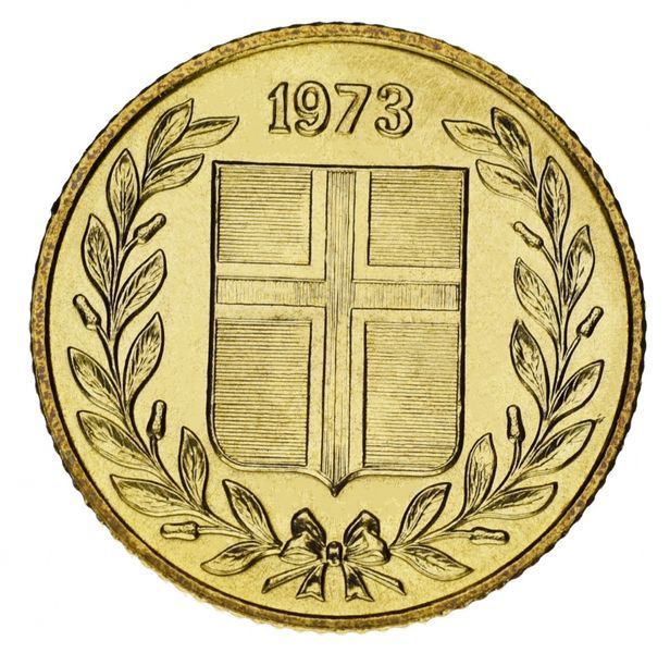 Исландия 50 эйре 1973 F-VF М14029 фото