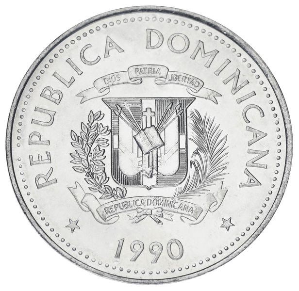 Dominican Republic 1/2 peso 1990 UNC