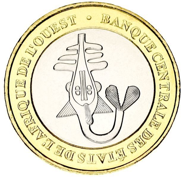 Монета Західна Африка 500 франків 2005 Біметал UNC М14089 фото