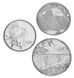 Zimbabwe set of 3 coins 2024 UNC 1, 2, 5 zyg