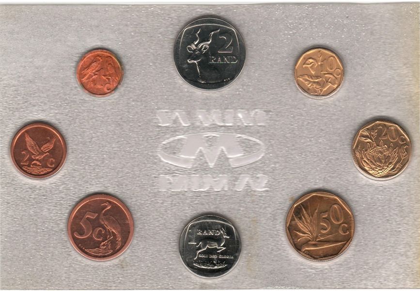 ПАР набір з 8 монет 1992 UNC М00125 фото