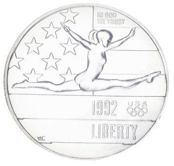 Монета США 50 центів (халф) 1992 UNC XXV Літні Олімпійські Ігри у Барселоні М18203 фото