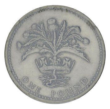 Монета Великобританія 1 фунт 1989 F-VF М21804 фото