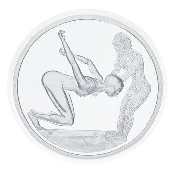 Coin Greece 10 euros 2004 Silver Proof XXVIII Summer Olympic Games in Athens - Swimming