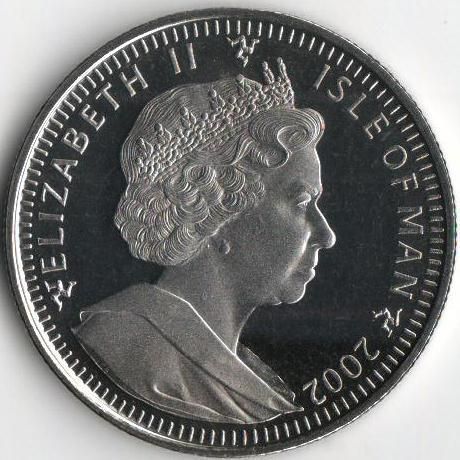Острів Мен 1 крона 2002 &laquo;Чемпіонат світу з футболу в Японії і Кореї&raquo; UNC Різновид 2 (KM#1123) М08202 фото