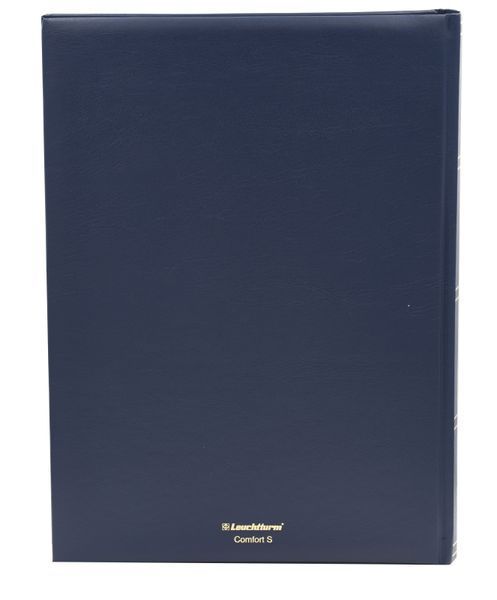 Альбом для марок (кляссер) на 64 страницы (32 черных листа) COMFORT синий Leuchtturm А19605 фото