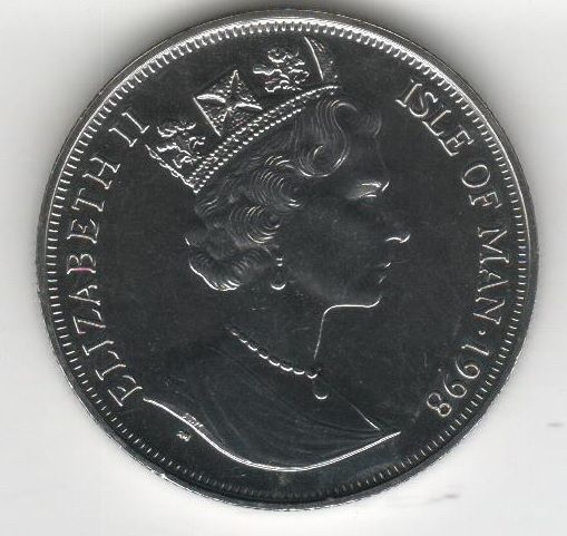 Isle of Man 1 crown 1998 &ldquo;Train.&nbsp;General &rdquo;UNC (KM # 872)