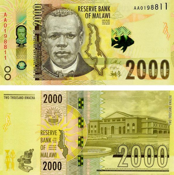 Malawi 2000 Kwacha 2016 UNC (P69)