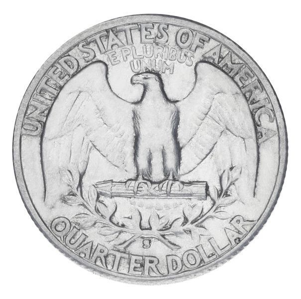 Coin USA 25 cents (quarter) 1942 Silver F-VF (Ag 900, 6.25 grams)