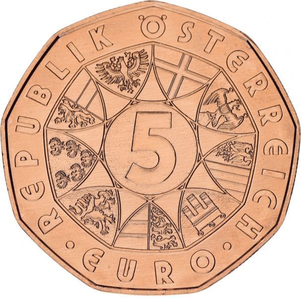 Coin Austria 5 euro 2019 New Year UNC