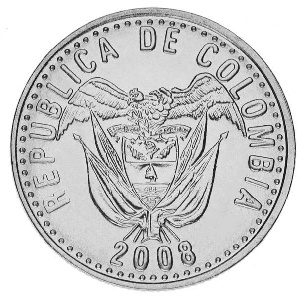 Colombia 50 pesos 2008 AU-UNC
