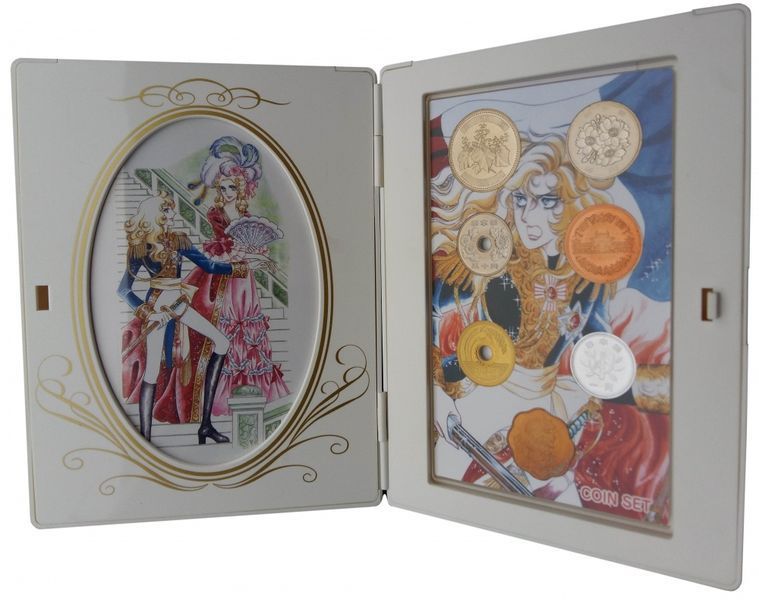 Coins set Japan set of 6 coins 2007 "Rose of Versailles" UNC 1, 5, 10, 50, 100, 500 yen