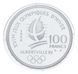 Монета Франція 100 франків 1990 Срібло Proof XVI Зимові Олімпійські ігри 1992 в Альбервілі - Бобслей М23298 фото 2