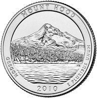 Монета США 25 центів (квотер) 2010 D &laquo;Національні парки - Гора Худ (5-й парк)&raquo; UNC (KM#473) М01855 фото