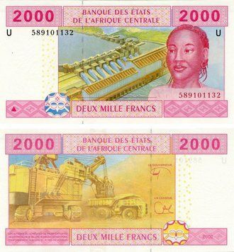 Central Africa 2000 francs 2002 U UNC Cameroon (P208U)