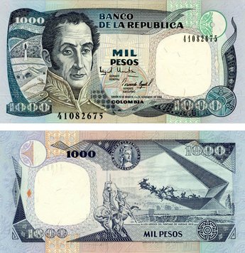 Colombia 1,000 pesos 1994 UNC (P438)