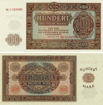 Banknote Germany 100 Marks 1955 UNC GDR (P21)