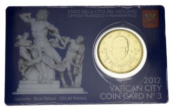 Vatican 50 euro cent 2012 UNC booklet (KM # 387)