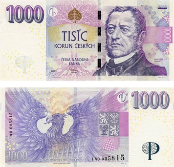 Czech Republic 1000 CZK 2008 UNC (P25)