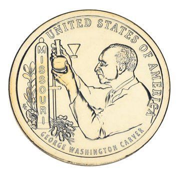 Монета США 1 долар 2024 UNC P Американські інновації - Джордж Вашингтон Карвер (Міссурі) М20635 фото