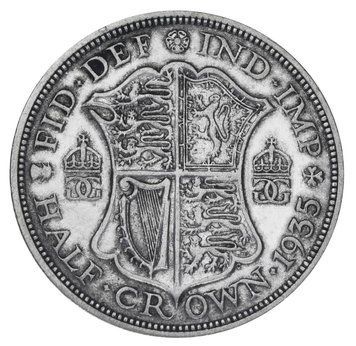 Монета Великобританія 1/2 крони 1935 Срібло F-VF Half Crown (Ag 500, 14,14 г) М19864 фото