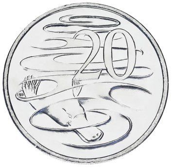 Монета Австралия 20 центов 2024 UNC Чарльз (Карл) III Charles III М21039 фото