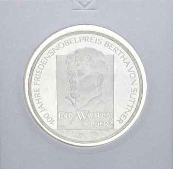 Монета Німеччина 10 євро 2005 &laquo;Берта Суттнер&raquo; Срібло UNC М10896 фото