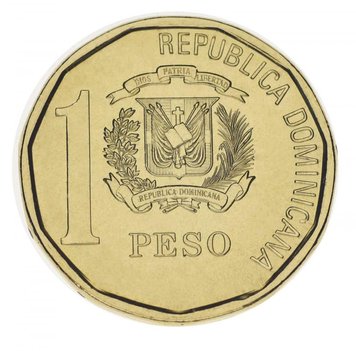 Dominican Republic 1 peso 2008-2010 UNC