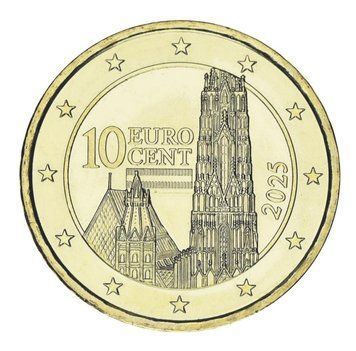 Монета Австрія 10 євроцентів 2025 UNC М24406 фото