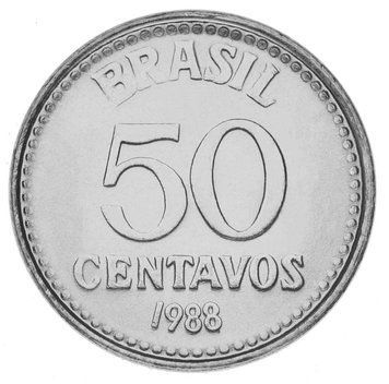 Бразилія 50 сентаво 1988 UNC М14697 фото