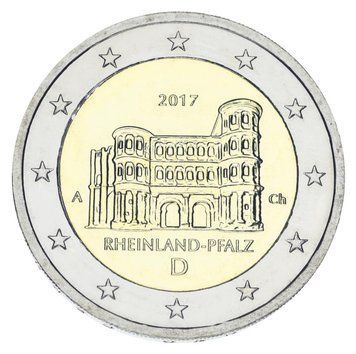 Монета Німеччина 2 євро 2017 A Біметал UNC Рейнланд-Пфальц М05757 фото