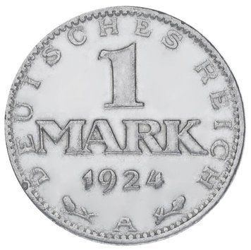 Німеччина 1 марка 1924 Срібло F-VF A М17698 фото