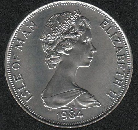 Острів Мен 1 крона 1984 &laquo;500 років Геральдичної палаті&raquo; UNC Різновид 3 (KM#121) М07899 фото