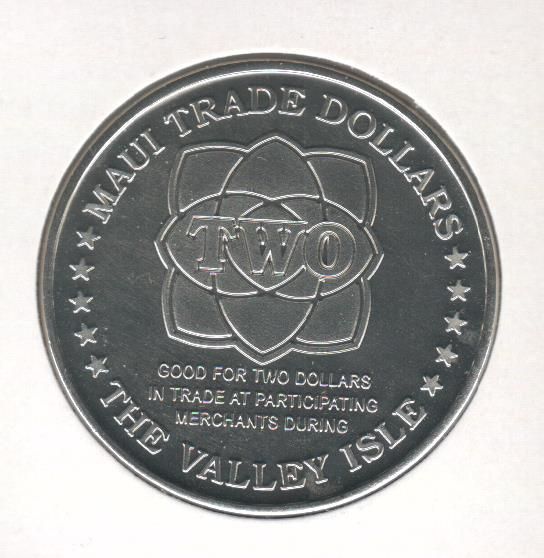 Hawaii 2 Maui Trade Dollars 2017 UNC