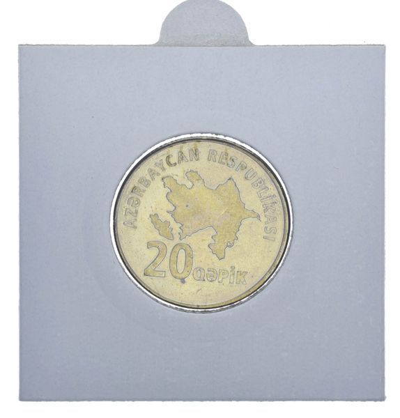 Монета Азербайджан 20 гяпік 2006 UNC Сходи М11050 фото