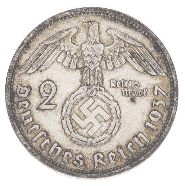 Монета Німеччина 2 марки 1937 Срібло F-VF F (KM#93) М17071 фото