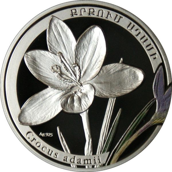 Armenia 1000 AMD 2011 Crocus Silver VF (km # 202)