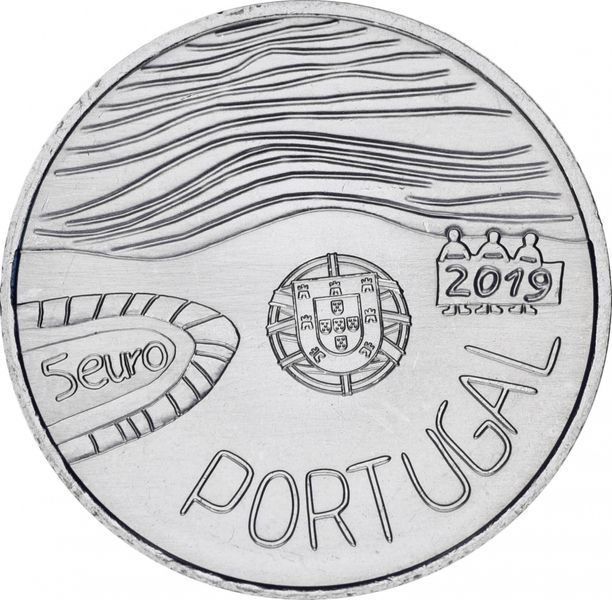 Монета Португалия 5 евро 2019 UNC Море М11247 фото