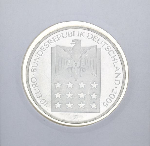 Монета Германия 10 евро 2005 &laquo;Берта Суттнер&raquo; Серебро UNC М10896 фото