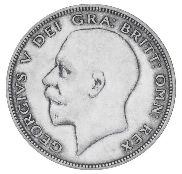 Монета Великобританія 1/2 крони 1935 Срібло F-VF Half Crown (Ag 500, 14,14 г) М19864 фото
